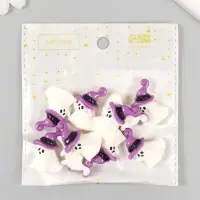 Декор для творчества пластик "Привидение в шляпе" 3х2,1х0,6 см