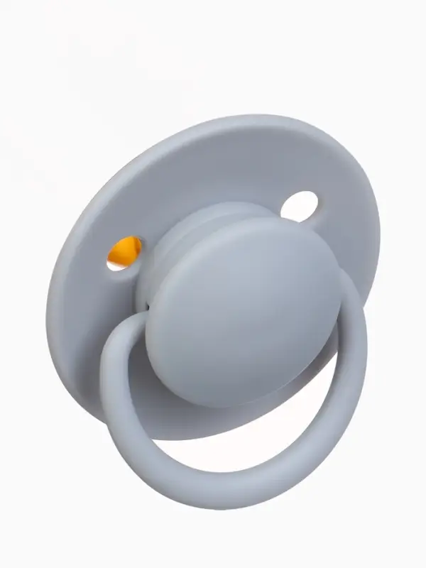 Набор классических пустышек, 2 шт., латекс, серый/серо-синий, в контейнере, от 6 мес., M&B