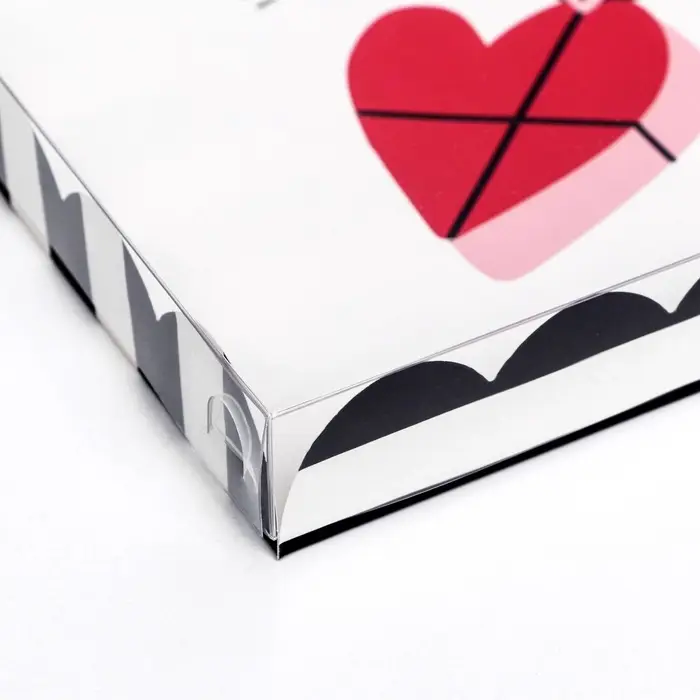 Коробка для печенья, 21&times;21&times;3 см, Сердце