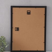 Фоторамка МДФ "Anna" 30х40 см, с паспарту (21х30 см), чёрный (пластиковый экран)