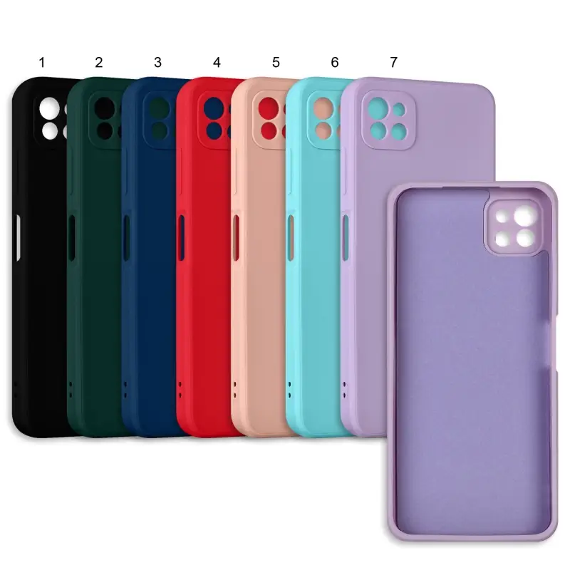 Чехол Samsung A22S цветной силикон