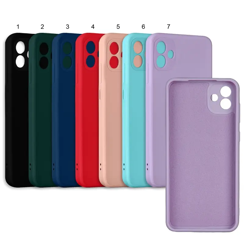 Чехол Samsung A04 цветной силикон