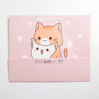 Пакет подарочный ламинированный, упаковка, &laquo;Вместе&raquo;, L 40 х 31 х 11,5 см