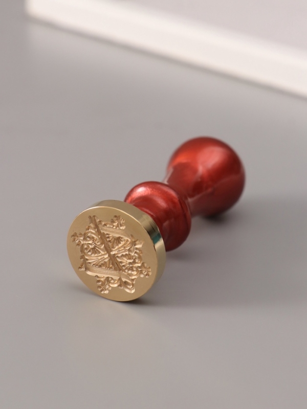 Печать для сургуча с пластиковой ручкой "Буква Z на вензеле" 2,5х2,5х6,3 см