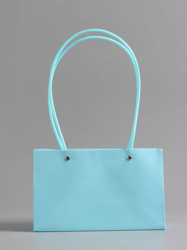 Сумка для цветов влагостойкая, тиффани, 22x10.5x13.5 см