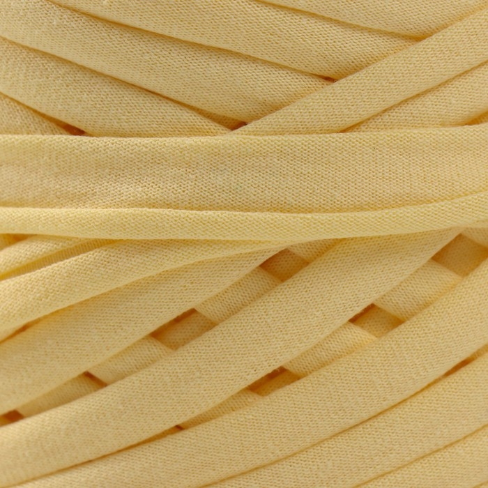 Трикотажная пряжа, ширина 7-9 мм, 100м/295 гр&plusmn;10% (17 - экрю)