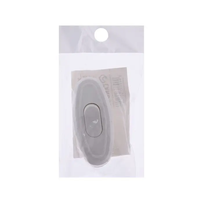 Выключатель на шнур 6 А, 250 В, белый, 1шт.