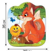 Макси пазлы с тактильными вставками "Любимые сказки"