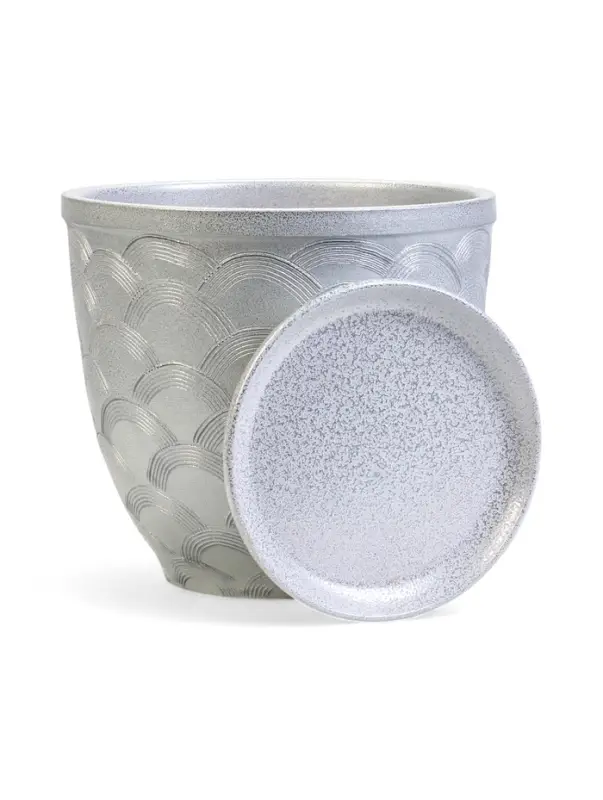 Горшок цветочный с поддоном 7,5 л, керамика "Узор" (М)