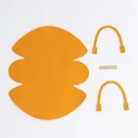 Кожанная подарочная сумочка 14 х 6,5 х 12,8 см желтая