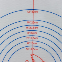 Армированный коврик для выпечки с разметкой Доляна, силикон, 60&times;40,5 см