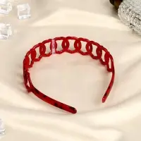 Ободок для волос &laquo;Янтарный свет&raquo;, круги, 2.5 см, МИКС