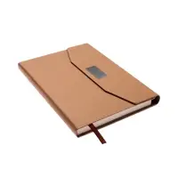 Ежедневник недатированный формат А5, с клапаном, 112л, линия, пвх, Бежевый