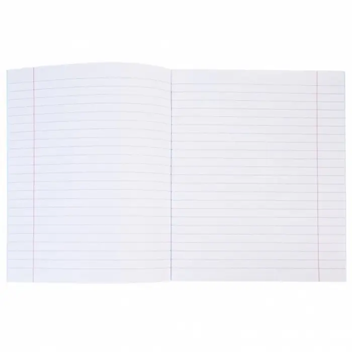 Тетрадь 18 листов в линейку Синяя, пластиковая обложка, титульный лист, блок офсет 65г/м2