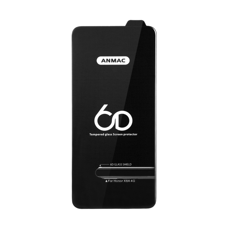 Защитное стекло HW Honor X8A Anmac 6D Black без упаковки Арт.1137440 (10 шт./уп.)