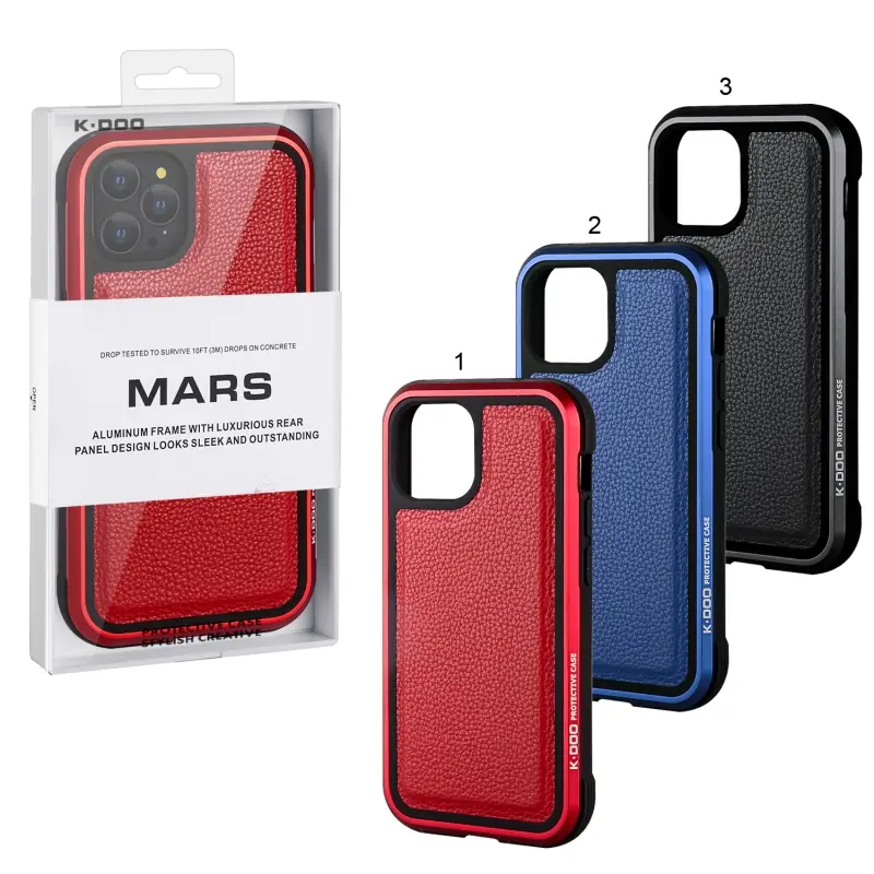 Чехол iPhone 12 Pro Max Mars Leather