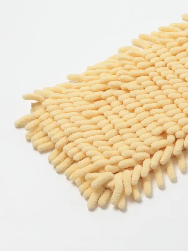 Насадка для плоской швабры "Пастель", микрофибра 43х13 см букли, 80 гр, цвет желтый