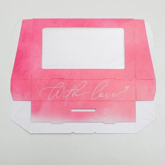 Кондитерская упаковка, коробка с ламинацией &laquo;С любовью&raquo;, 20 х 12 х 4 см
