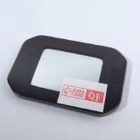 Зеркало с ручками, зеркальная поверхность 10,5 &times; 14 см, цвет чёрный