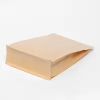 Пакет Zip - lock Крафт с плоским дном, прямоугольное окно, 20&times;30 см