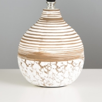 Настольная лампа "Иллирия" Е14 40Вт бело-кофейный 19х19х32 см RISALUX