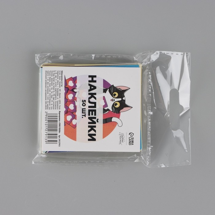 Наклейки-стикеры, набор,&laquo;Лайки от котика&raquo;, 6 х 7 см, 50 шт