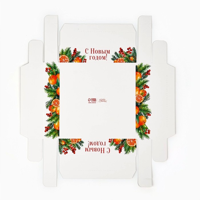 Коробка для кондитерских изделий &laquo;Аромат праздника&raquo;, 15 х 15 х 20 см, Новый год