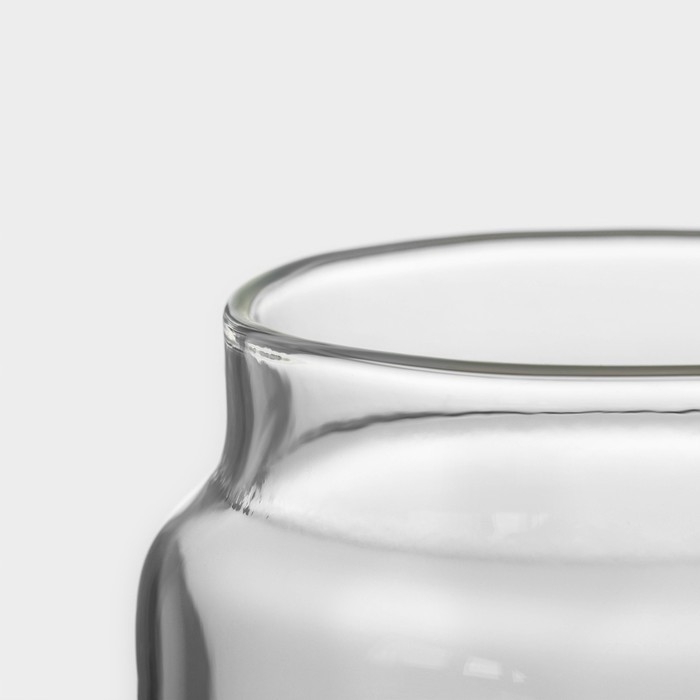 Банка стеклянная для хранения сыпучих продуктов BellaTenero &laquo;Эко&raquo;, 650 мл, 10&times;12,5 см, с бамбуковой крышкой