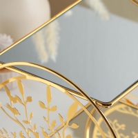 Подставка для десертов 2-х ярусная Tree, 28&times;19&times;27 см, цвет металла золотой