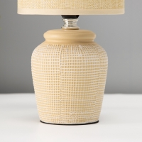 Настольная лампа "Катрина" Е14 40вт бежевый 13х13х27 см