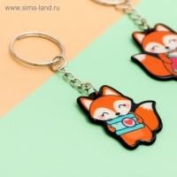 Брелоки парные &laquo;Лисички&raquo; набор, 2 шт., 11 х 17,5 см.