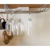 Сушилка для бокалов Доляна, 3 направляющих, 34&times;6,5&times;33 см, цвет хромированный