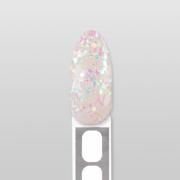 Полигель для наращивания &laquo;GLITTER&raquo;, 3-х фазный, 30 мл, LED/UV