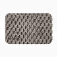Коврик для ванной Этель &laquo;Ромбы&raquo;, цв. светло-серый, 40х60 см