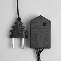 Гирлянда &laquo;Нить&raquo; 5 м, IP20, тёмная нить, 50 LED, свечение мульти, 8 режимов, 220 В