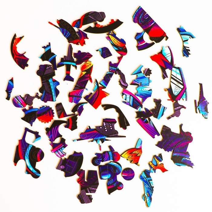 Пазл деревянный фигурный &laquo;Огненная гонка&raquo;, 63 элементов