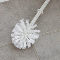 Ёршик для туалета &laquo;Флора&raquo;, 14&times;41&times;41 см, цвет белый