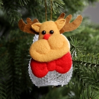 Ёлочная игрушка &laquo;Олененок&raquo;, 10 см, от батареек, свечение мульти (RGB)