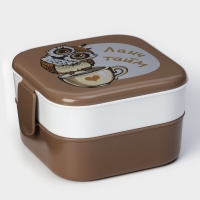 Контейнер для обеда IDEA &laquo;Совы&raquo;, 2 отделения, 400 мл