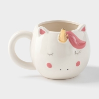 Кружка &laquo;Единорог&raquo;, 550 мл, цвет белый
