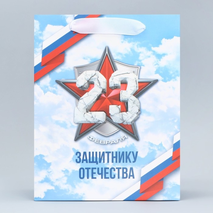 Пакет подарочный ламинированный вертикальный, упаковка, &laquo;Мирное небо&raquo;, MS 18 х 23 х 10 см