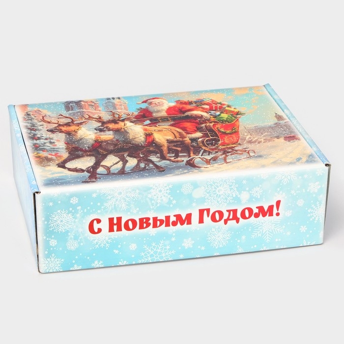 Складная коробка &laquo;Дед Мороз&raquo;, 30,7 &times; 22 &times; 9,5 см