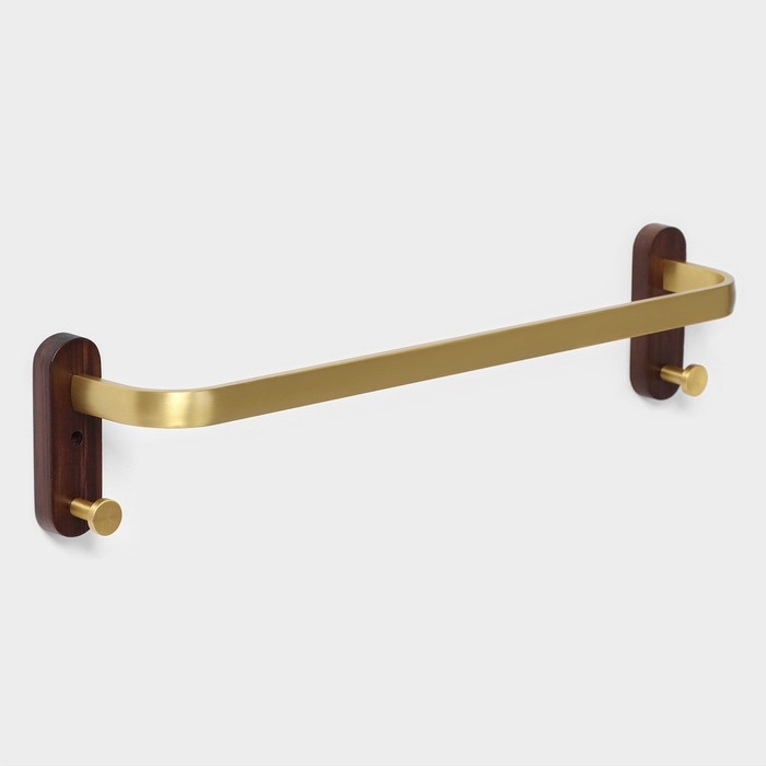 Держатель для полотенец St&ouml;lz H&ouml;lzern Premiere 50 см, ореховое дерево, алюминий, цвет коричневый