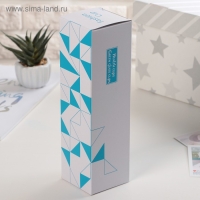 Бутылка для воды стеклянная с ручкой в чехле &laquo;Кит&raquo;, 500 мл, h=23,5 см, рисунок МИКС