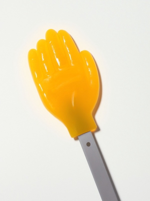 Массажёр пласт/силикон универс 32,5*6*1,5см сер/оранж ОТ