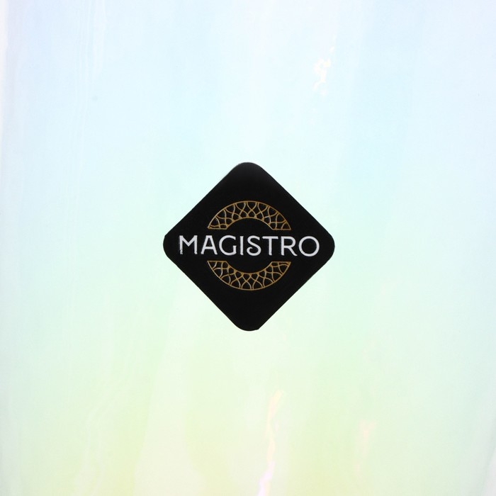 Набор бокалов для шампанского стеклянный Magistro &laquo;Жемчуг&raquo;, 270 мл, 7,5&times;26 см, 2 шт, цвет перламутровый