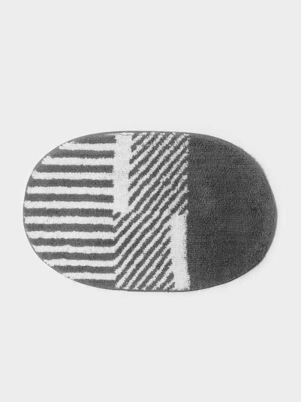 Коврик для ванной "Монпелье" SAVANNA 50х80 см, бело-серый