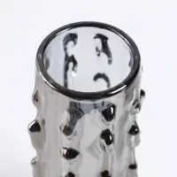 Ваза &laquo;Алонзо&raquo;, 18&times;6 см, стекло, чёрная