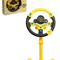 Руль музыкальный "Cупер водитель" с кронштейном, свет, звук