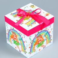 Коробка подарочная самосборная &laquo;Детская&raquo; Фея 15&times;15&times;15 см